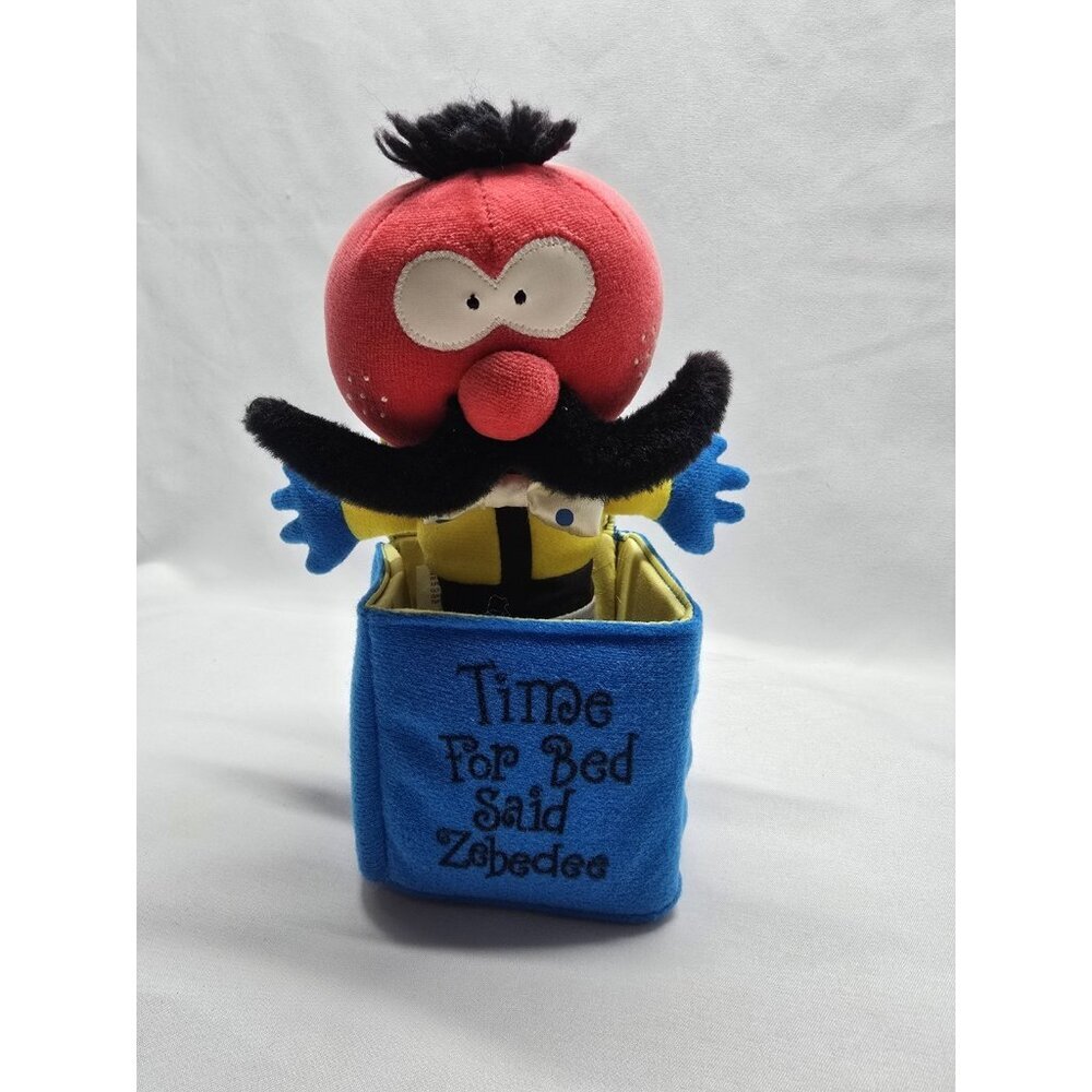 The magic roundabout zebedee jack in the box plush soft toy by golden bear- FLAW